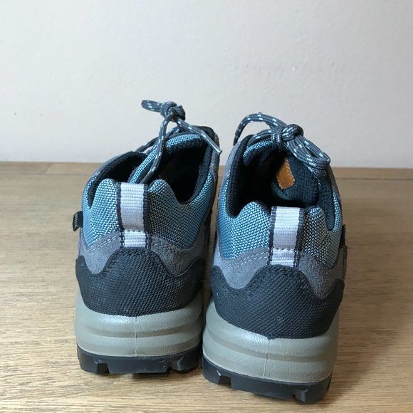 L.L.Bean Gore-Tex Hiking Shoes Vibram Soles Grey/Blue - Picture 7 of 8